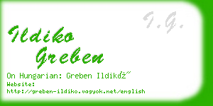 ildiko greben business card